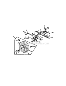Page E Diagram and Parts List for 750256050  Craftsman Lawn Tractor