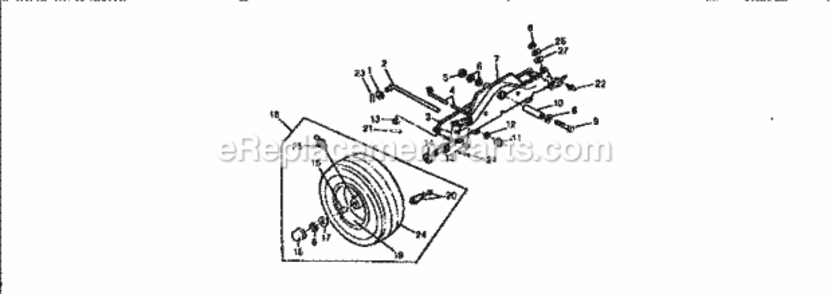 Page E Diagram and Parts List for 750256060  Craftsman Lawn Tractor