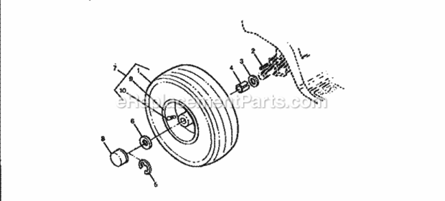 Page F Diagram and Parts List for 750256060  Craftsman Lawn Tractor
