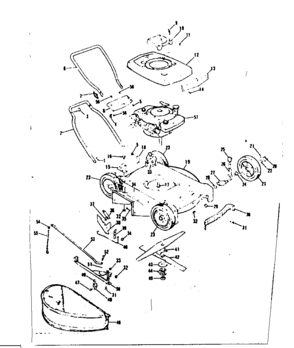 Part Location Diagram of 58301 Craftsman Lower handle
