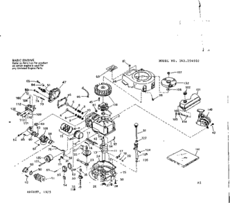 Part Location Diagram of 33205A Tecumseh Control Bracket