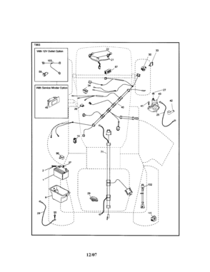Electrical Diagram and Parts List for 917286220  Craftsman Lawn Tractor