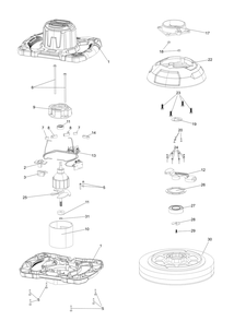 Diagram Diagram and Parts List for CMEE100 Type 1 Craftsman Sander Polisher