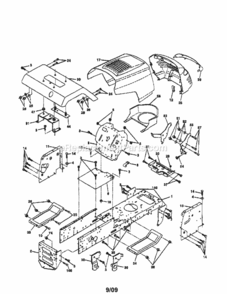 Page A Diagram and Parts List for 756-052  Craftsman Lawn Tractor