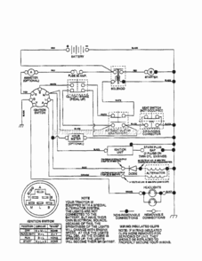 Page K Diagram and Parts List for 756-052  Craftsman Lawn Tractor
