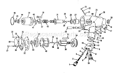 Unit Parts Diagram and Parts List for 75618825  Craftsman Wrench