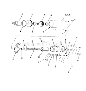 Unit Parts Diagram and Parts List for 75618847  Craftsman Drill