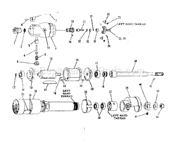 Unit Parts Diagram and Parts List for 75618865  Craftsman Grinder