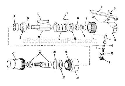 Unit Parts Diagram and Parts List for 756188750  Craftsman Grinder