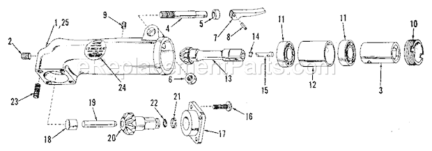 Unit Parts Diagram and Parts List for 75618891  Craftsman Drill