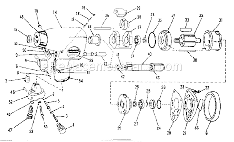 Unit Parts Diagram and Parts List for 75618892  Craftsman Wrench