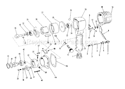 Unit Parts Diagram and Parts List for 75618965  Craftsman Sander Polisher