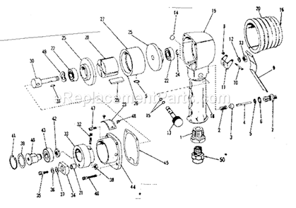 Unit Parts Diagram and Parts List for 75618968  Craftsman Sander Polisher