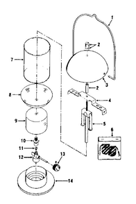 Part Location Diagram of 40-0819 Craftsman Mantle