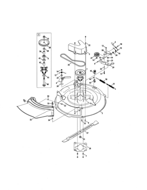 Part Location Diagram of 19A30013799 MTD MULCH KIT-30 MINI R
