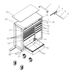 Part Location Diagram of 15606A4-PL1 Craftsman Caster