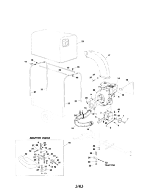 Vac System Diagram and Parts List for 48624504  Craftsman Leaf Blower / Vacuum