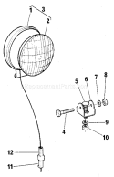 Part Location Diagram of 4161MA Craftsman Sealed Beam