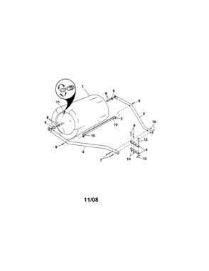 Poly Lawn Roller Diagram and Parts List for 48624251  Craftsman Lawn Tractor