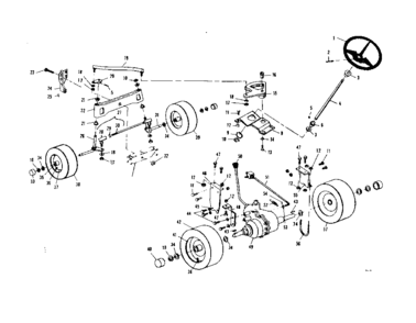 Part Location Diagram of 44009 Craftsman Steer pinion