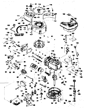 Part Location Diagram of 34861 Craftsman Piston assembly