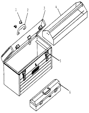 Unit Parts Diagram and Parts List for 65334  Craftsman Tool Stand & Cart