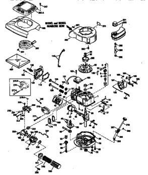Replacement Parts Diagram and Parts List for 143945504  Craftsman Engine
