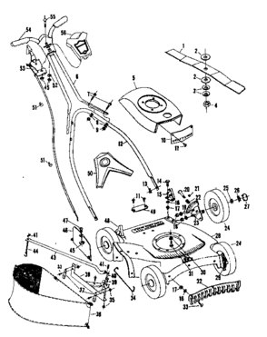 Replacement Parts Diagram and Parts List for 13191361  Craftsman Lawn Mower