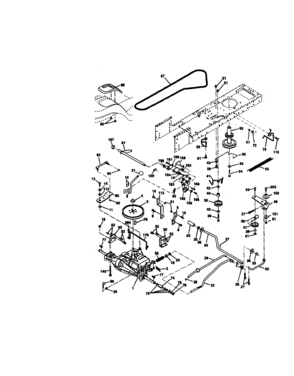 Ground Drive Diagram and Parts List for 917270815  Craftsman Lawn Tractor