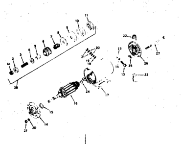 Starter Motor 32468a Diagram and Parts List for 143196072  Craftsman Engine