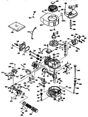 Replacement Parts Diagram and Parts List for 143943832  Craftsman Engine