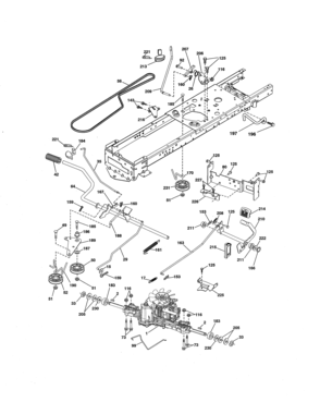 Ground Drive Diagram and Parts List for 917280083  Craftsman Lawn Tractor