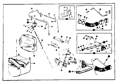 Handle Assembly Diagram and Parts List for 53679830  Craftsman Lawn Mower