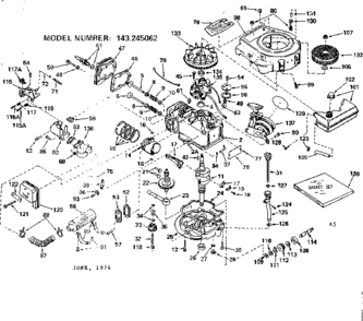 Part Location Diagram of 245062 Craftsman Engine