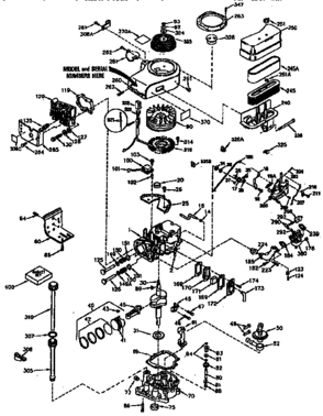 Engine Diagram and Parts List for 143941002  Craftsman Engine