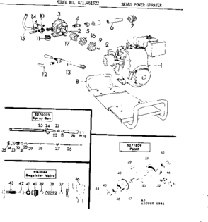 Replacement Parts Diagram and Parts List for 471461322  Craftsman Pressure Washer