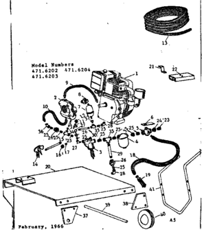Part Location Diagram of 66114 Briggs and Stratton Wshr cyl mtg