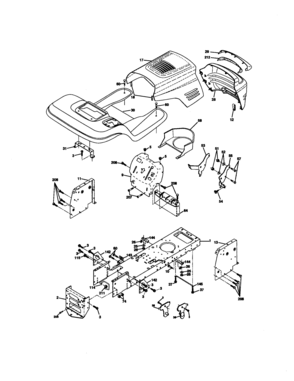 Chassis And Enclosures Diagram and Parts List for 917271053  Craftsman Lawn Tractor