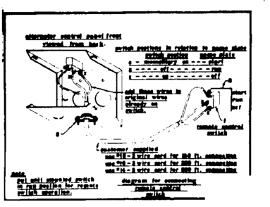 Switch And Connector Diagram and Parts List for 58057611  Craftsman Engine