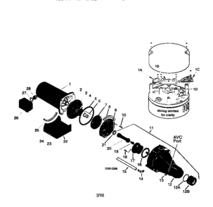Part Location Diagram of U111-212T Craftsman Pump hose fitting, 90-degree