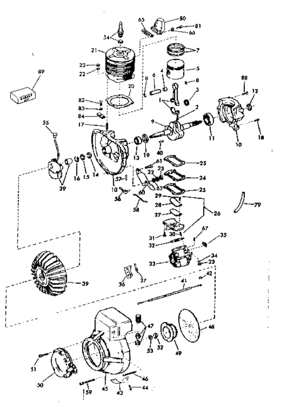 Part Location Diagram of 630723 Craftsman Carburetor