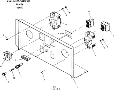 Panel Diagram and Parts List for 580321891  Craftsman Engine