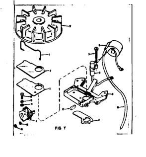 Magneto Diagram and Parts List for 91762811  Craftsman Chainsaw