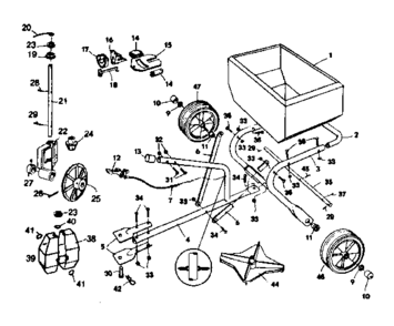 Replacement Parts Diagram and Parts List for 610243941  Craftsman Tool Stand & Cart
