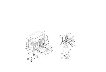 Part Location Diagram of 1005961 Craftsman Tool chest nameplate
