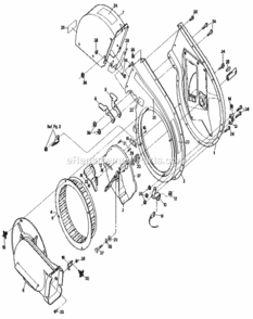 Page B Diagram and Parts List for 79883  Craftsman Chipper Shredder