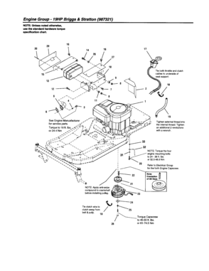 Engine Group-19hp B&s Diagram and Parts List for 107277680  Craftsman Engine