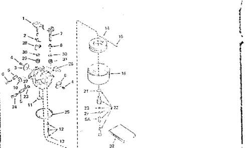 Carburetor Number 631982a Diagram and Parts List for 143286112  Craftsman Engine
