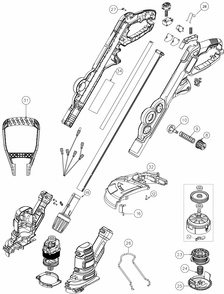 Part Location Diagram of N535684 DeWALT SPRING, MIN