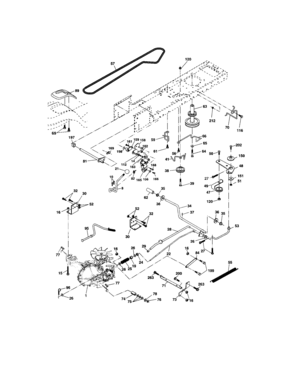 Ground Drive Diagram and Parts List for 917273762  Craftsman Lawn Tractor